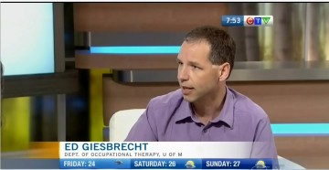 PhD Student, Ed Giesbrecht, featured on CTV!