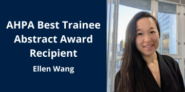 Ellen Wang awarded the Best Trainee Abstract Award